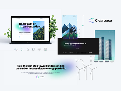 Cleartrace / Brand Experience branding green icon design logo sustainability ui ux wordpress