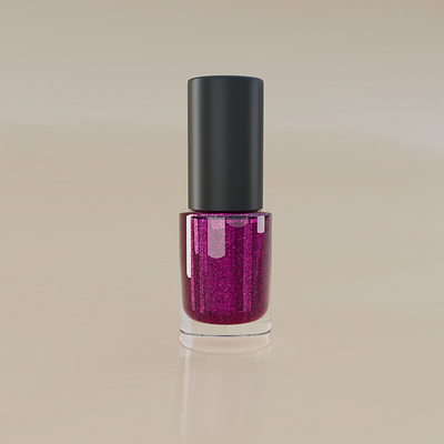 Glitter Nail Polishes 3d 3d assets 3d product rendering