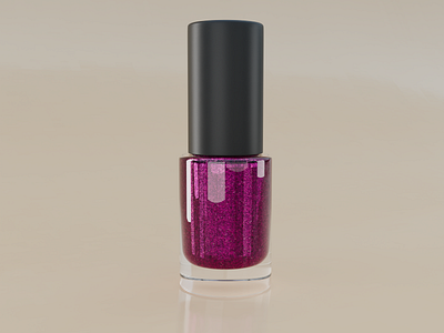 Glitter Nail Polishes 3d 3d assets 3d product rendering