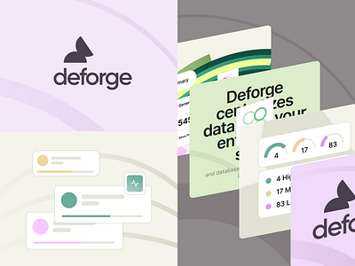 Deforge - branding elements brand branding design finance graphic design identity illustration inspiration logo mobile product ui visual web