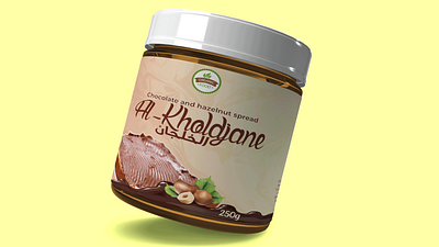 Label design for Al-Kholdjane chocolate spread app design branding conception design ecommerce graphic design identity illustrator label design logo packaging design photoshop product design ui web design