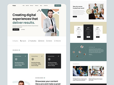 Digital Marketing Agency Landing Page agency landing page agency tempalte corporate agency digital marketing figma figma design illustrator landing page landing page design marketing photoshop seo ui design ui ux ux design web design web template