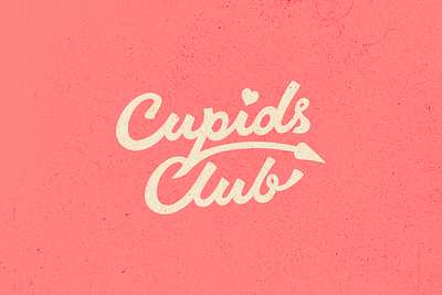 Cupids Club adobe branding design graphic design illustrator lettering love retro vintage wordmark