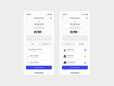 Challenge details detail habit tracker mobile app mobile design product design ui ux