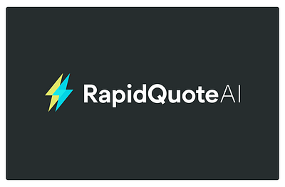 RapidQuoteAI Branding and Web Design Concept ai branding webdesign