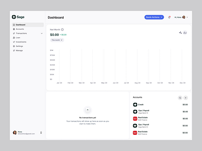 Bank dashboard graphic design ui