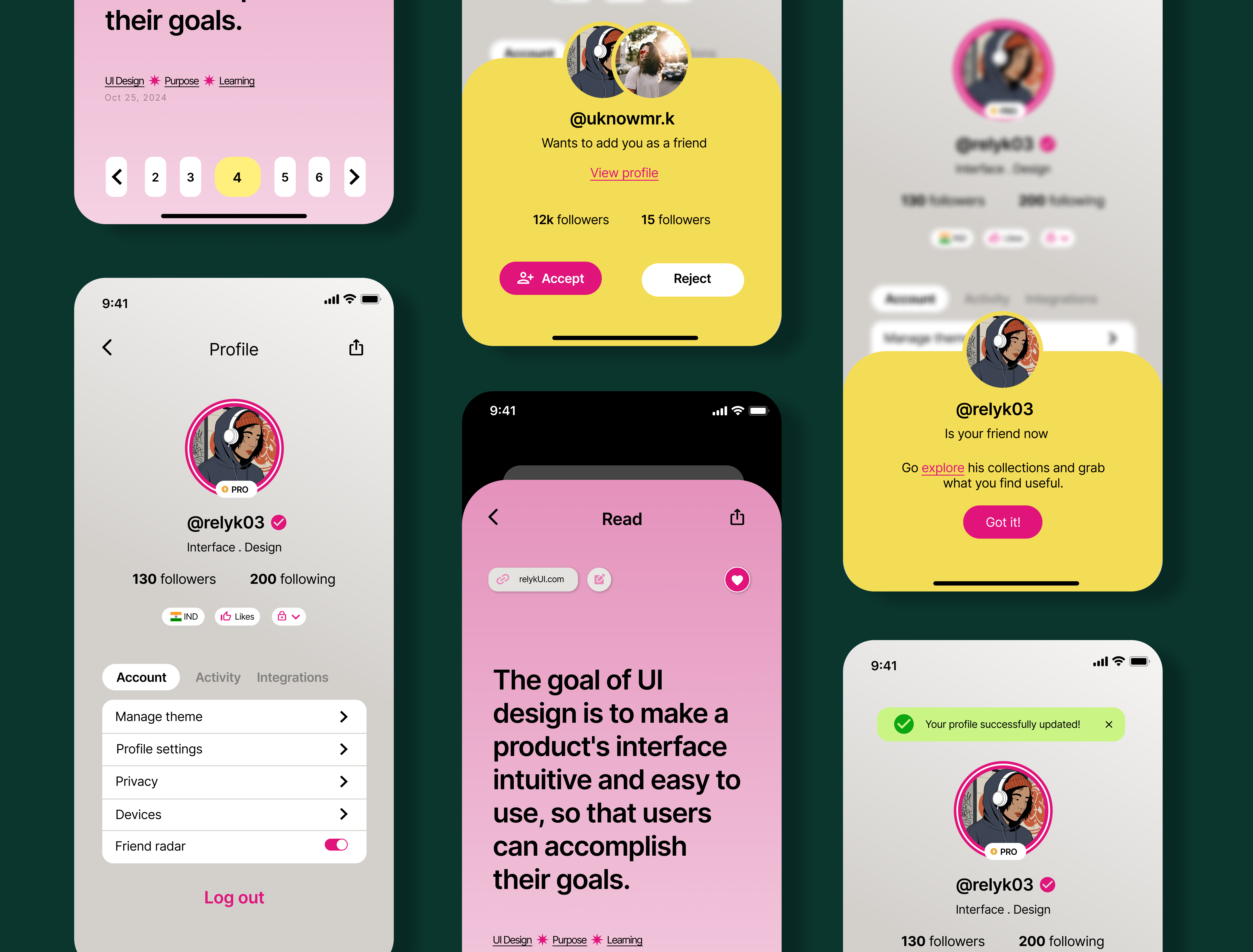 Example of UI/UX Design