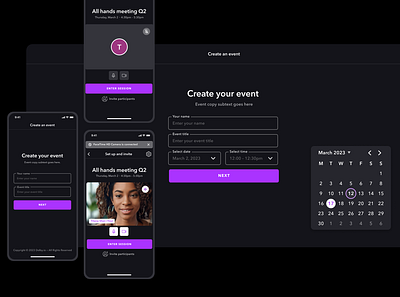 Dolby – Live Events App ai imagery app app design creative direction design direction generative ai imagery live events mobile mobile app product design streaming streaming app uiux visual design web app