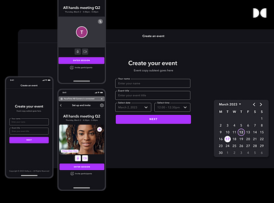 Dolby – Live Events App ai imagery app app design creative direction design direction generative ai imagery live events mobile mobile app product design streaming streaming app uiux visual design web app