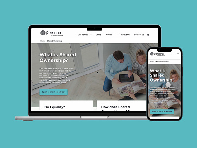 Optimise Shared Ownership landing page figma homegroup house association housing association persona homes real estate sketch ui user experience ux website