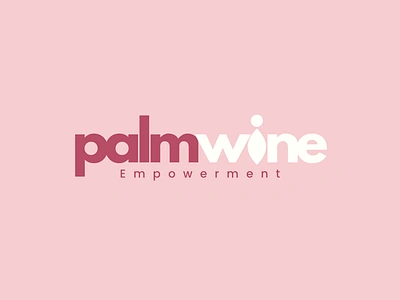 Palm Wine logo design branding design empowerment graphic design logo minimal logo portfolio women empowerment