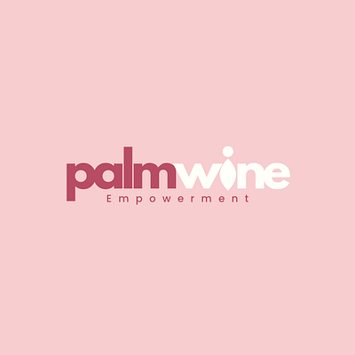 Palm Wine logo design branding design empowerment graphic design logo minimal logo portfolio women empowerment