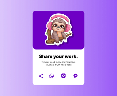 Social Share app branding dailyui design graphic design illustration logo ui ux vector