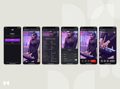 Dolby – Stream Monitor App creative direction design direction mobile app moble monitor app platform application product design real time streaming app streaming streaming app tablet tvos uiux visual design web app