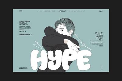 Hypebeast - Style Test 001 agency branding company design fashion graphic design hypebeast illustration inspiration landing page portfolio studio typography ui ux vector web design website