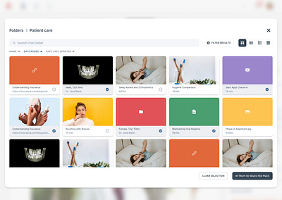 File management system design healthtech ui ux web app