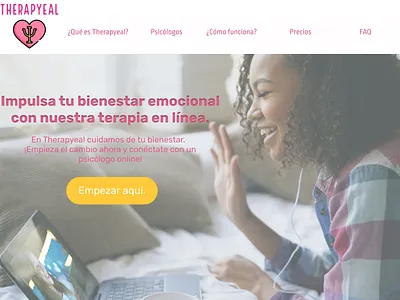 Therapyeal branding figma graphic design landingpage ui ux website