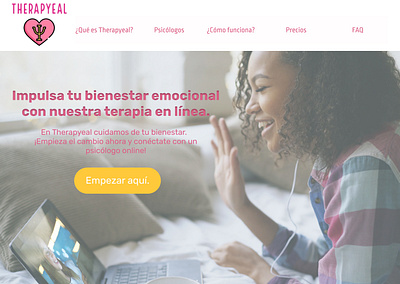 Therapyeal branding figma graphic design landingpage ui ux website