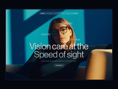 Eye care landing page design ai contact glasses eye eye bot eye care eye clinic eye doctor eye vision eye wear framer glasses website landing page landing page design vision vision care vision pro web design website website design website developement