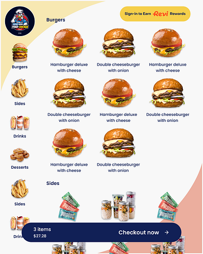 Kiosk burger food kiosk ordering photoshop pos restaurant