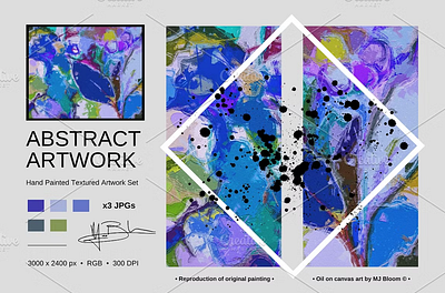 Artwork Set abstract art illustration painting texture