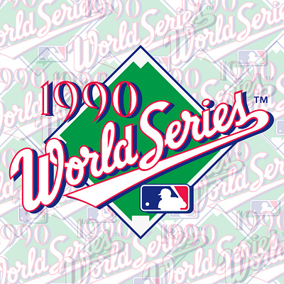 World Series 1990 Logo 3d logo baseball baseball logo brand logo branding business logo design graphic design illustration logo logo maker match logo nbl nbl logo sports sports logo vector world series world series 1990 logo world series logo