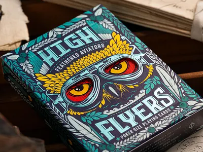 High Flyers Playing Cards graphic design illustration packaging playing cards