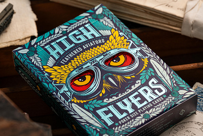 High Flyers Playing Cards graphic design illustration packaging playing cards