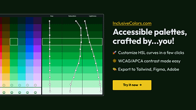 Accessible color palette creator -InclusiveColors a11y accessibility colors colours contrast graphic design palette ui wcag webdesign