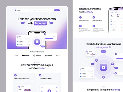 Webflow Templates - Nicepay branding design template ui web webflow