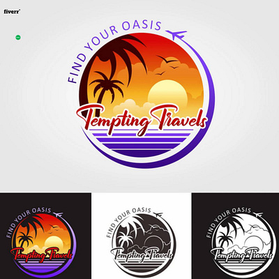 How to make a travel agency and vacation logo sustainable tourism