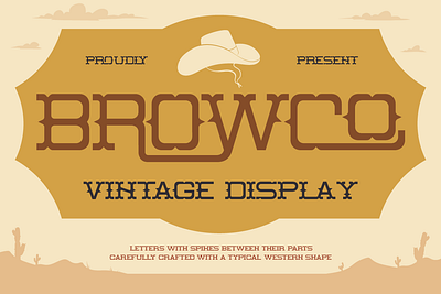 Browco branding cowboy custom font customize font display font font font design font style fonts lettering old west serif font typeface vintage vintage font western font western style wild west