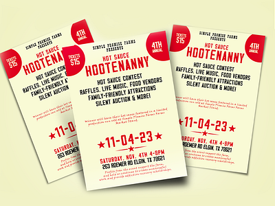 Restaurant Flyer Design for - 4th Annual Hot Sauce Hootenanny branding company brand logo company logo logo ma masud hossen mamasudhossen marketing marketing template masud hossen menu design optima design optimadesign professional flyer professional menu restaurant company restaurant flyer restaurant menu