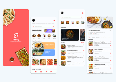 Food Mobile Aplication UI/UX Design application design graphic design mobile ui ux