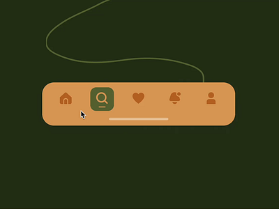 Tab Bar Animation animation app ghozi graphics icons ill illustration interaction interface mobile navigation profile search story tabbar ui ux
