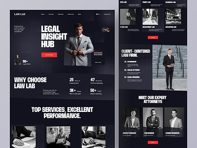 Law Firm Landing Page attorney attorneylife consultant court dark ui familylaw justice landing page law firm law firm landing page law office lawyer lawyer landing page legal adviser legaladvice web web design webdesign website