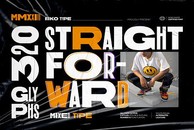 Straight Forward - Mixed Font bold fashion font fonts hiphop hipster hypebeast magazine mix mixed street streetwear style stylish trend type typeface typo typography urban