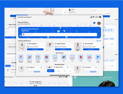 Medical App Concept Design: Healthy Care iPad Version concept design figma medical app medical app concept mobile app mobile app concept mockup prototyping ui uidesgin uidesigner uiux uiuxdesign uiuxdesigner ux uxdesign uxdesigner
