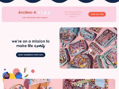 Packed Party Shopify Store shopify shopify redesign ui design