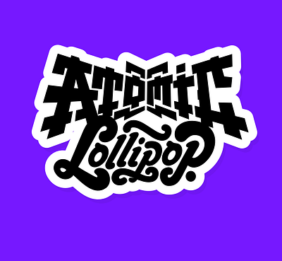 Atomic Lollipop animation anime atomic branding cartoon cosplay drawing festival filip fun komorowski logotype lollipop magic manga script space typo typography vector