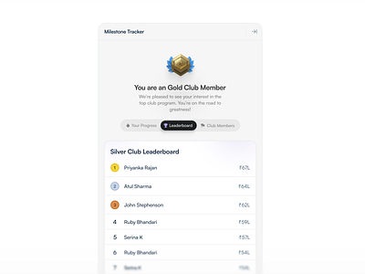 [Concepts] → Leaderboard 3d design leaderboard list product design ranking sheet side sheet table ui