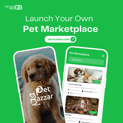 Pet Marketplace & Pet Care App Development app developer dubai devicebee mobile app development pet care app pet marketplace app