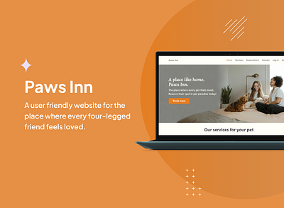 User centric website for Paws Inn: the go-to pet hotel case study design development frontend minimal pet pet hotel pets ui uiux user experience user interface ux web design web development webdesign