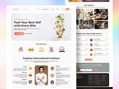 Food Delivery Website Design design food delivery website product ui ux web