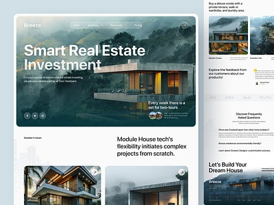 Breeze - Real Estate Agency Website agency architecture branding building clean design graphic design homepage design landing page ofspace property real estate agency realtor typography ui design uiux uxdesign web design website website design