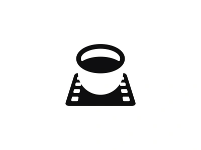 Movie Cafe - Logo Design (Unused) branding cafe camera cinema coffee cup espresso film film roll freelance logo design freelance logo designer glass logo logo design minimal movie mug roll simple