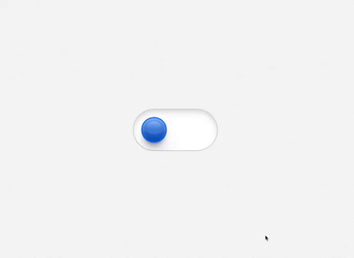 Animated switch button built in Framer animated animation blue button clean framer glass liquid live settings switch button toggle