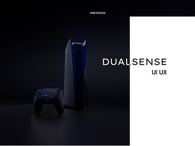 PS Dual Sense controller Interactive 3d Web Design 3d animation branding motion graphics ui