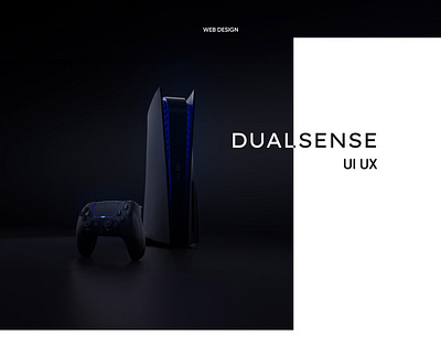 PS Dual Sense controller Interactive 3d Web Design 3d animation branding motion graphics ui