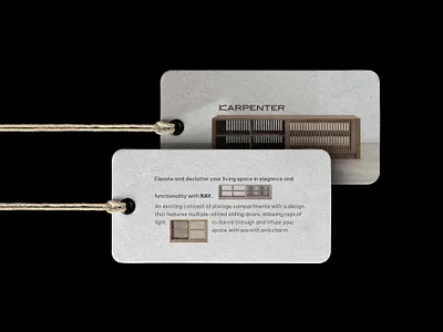 RAY Collection Tag branding collectiontag furniture graphic design mockup